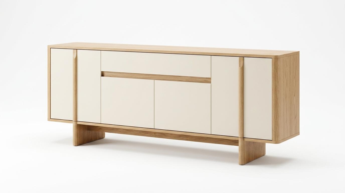 Konsole Stil modern beige praktisch Wohnzimmer komfortabel geräumig
