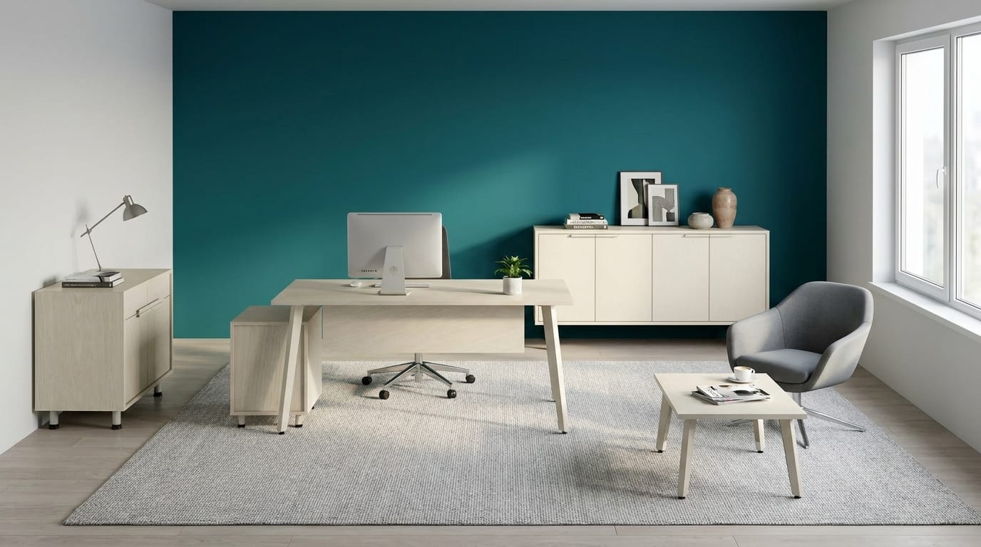 Designer Office Set Desk Sideboard Dresser Modern Elegant