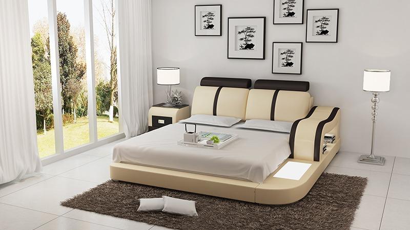 Bed Design Luxury Beds Leather Bedroom 140/160/180 LB8811