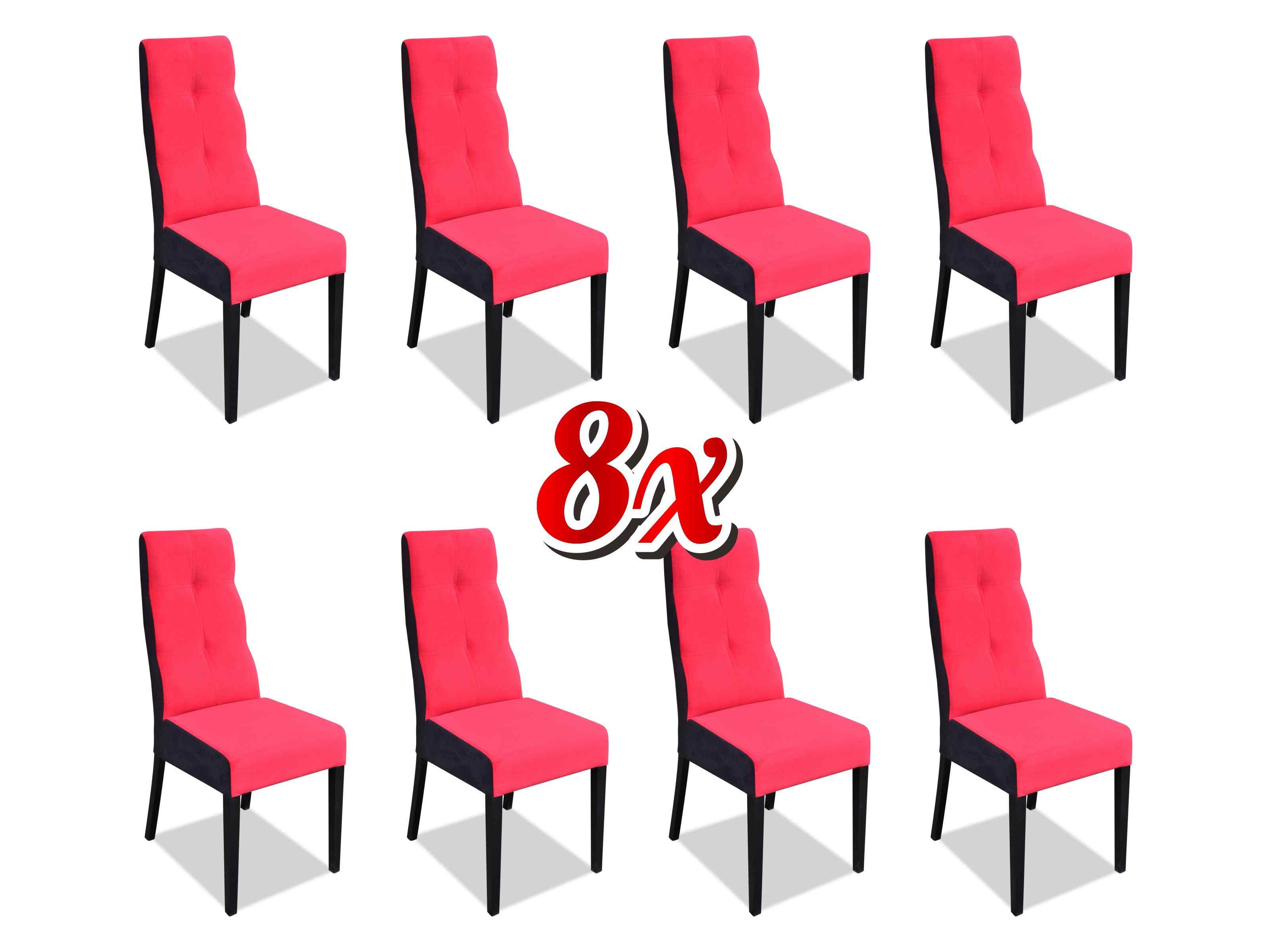 Designer chairs set complete K63 chair set dining room lean upholstery seat 8x