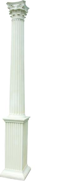 Design 313 cm height antique greek corinthian column style decorative furniture
