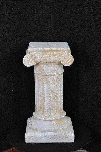 Decorative stand in antique roman style column with natural obsolescence imitation, model - 1632