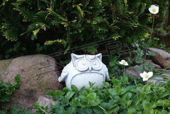 Garden Decoration Owl Terrace Stone Figures Figurine Statue Sculpture Bird 103090