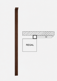 Slupek Corner Decoration Office Element Office Office Wood Slupek Shelf Monaco Series