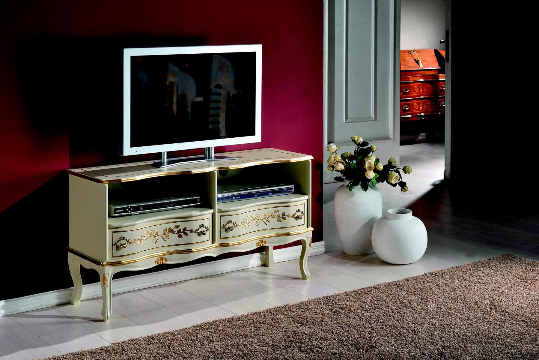 Chic white RTV cabinet sideboard lowboard TV cabinets italian style furniture new
