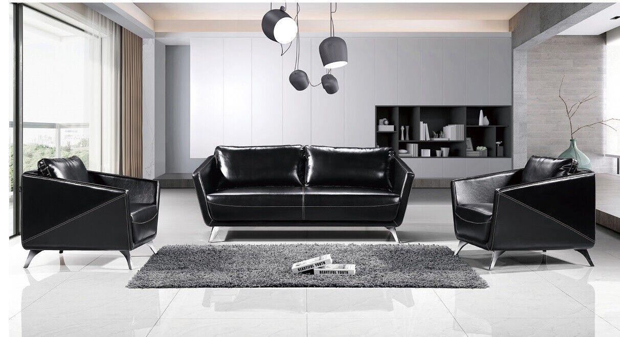 Sofa set 3+1+1 seater leather sofa couch living area set design modern