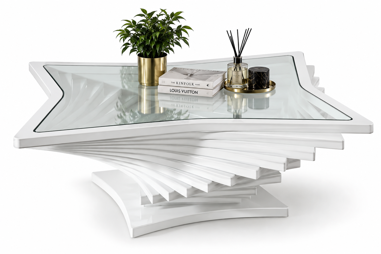 Modern White Living Room Coffee Table New Wood Elegant Stylish Ready SOFORT