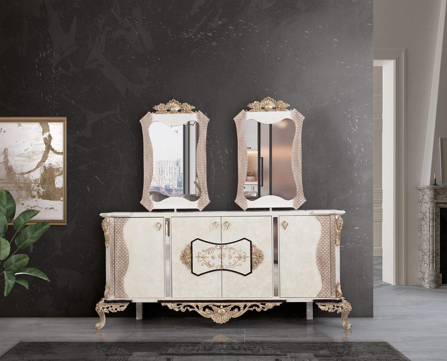 Sideboard with mirror dining baroque chests of drawers wood chest of drawers wood cabinet New