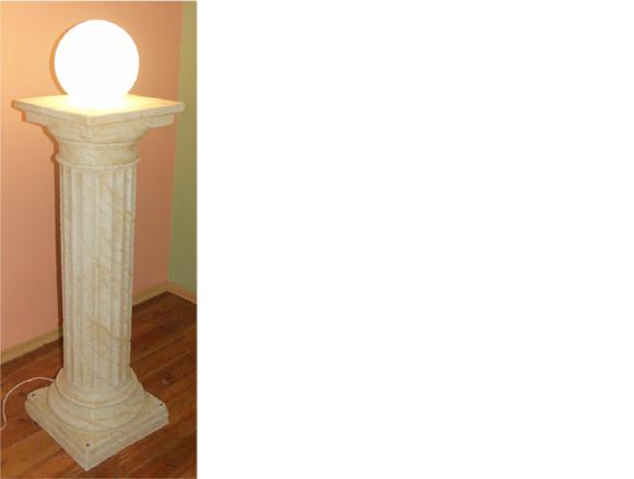 Decorative floor stand under lamp in antique greek doric order style 140cm height, model - 6854