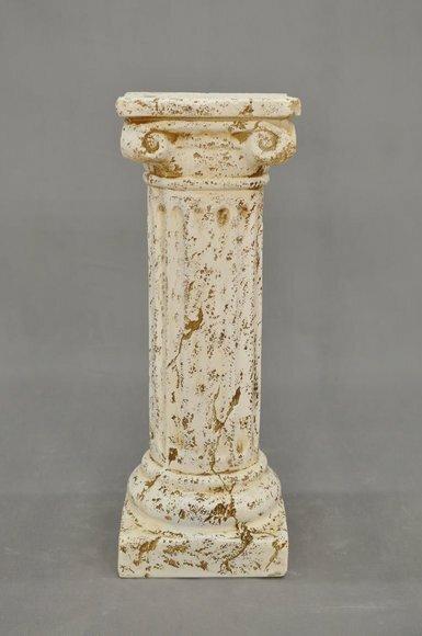Design floor stand in antique roman column style with natural obsolescence imitation, model - 1638