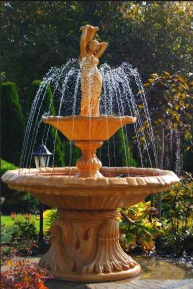 Fountain garden pond fountain 215cm stone fountain garden fountain Fontaine New