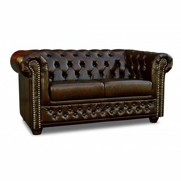 Chesterfield sofa York 2 seater with bed function couch upholstered sofas couches new
