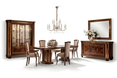 6 chair set chairs dining room set furniture Lehn Art Nouveau design seating furniture new