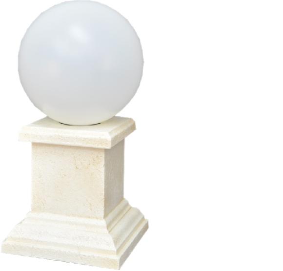 Decorative garden light column in antique greek order style 54cm height, model - 6938 New