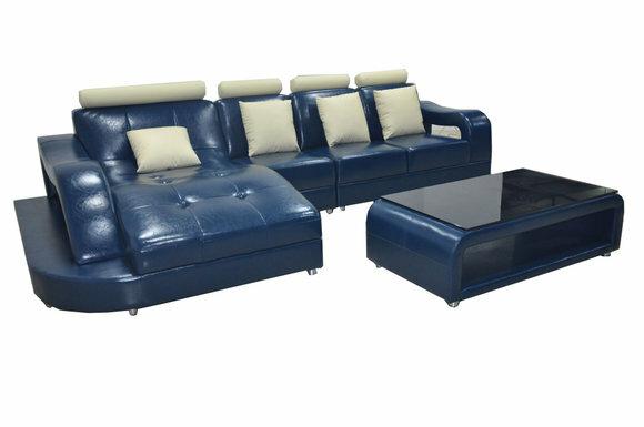 Leather sofa couch living landscape corner set design modern sofa L-shape L6015