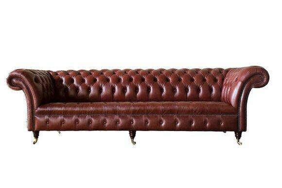 Leather Sofa Sofa 4 Seater Sofas Design Chesterfield Leather Couch Furniture 245cm
