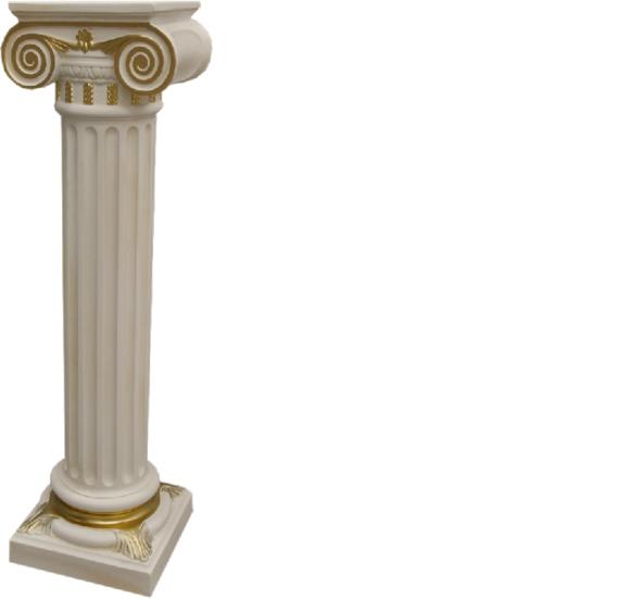 Decorative floor stand in antique greek ionic column style, 100cm height, model - 1110