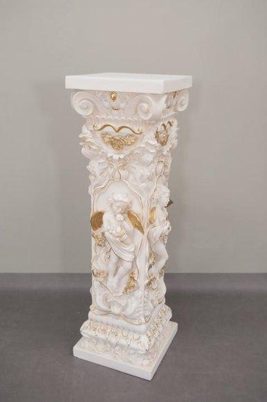 Design antique column style decorating furniture with cupids & flowers cutouts