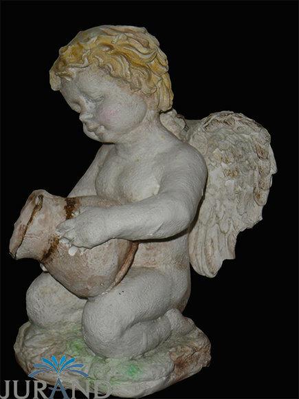 Stone figure weatherproof cast stone grave decoration grave angel garden figure figure 8504