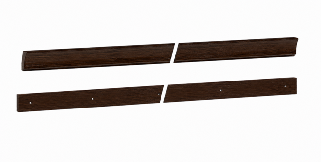 System furniture Wall street style wood office furniture element crown and base