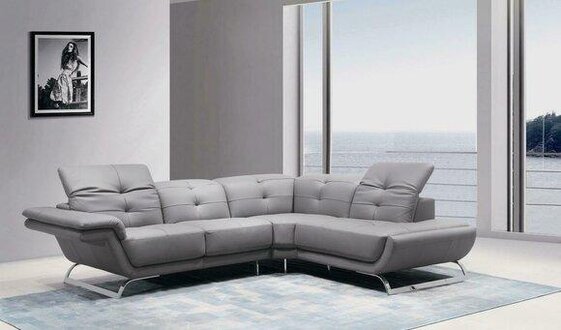 Multifunction couch corner sofa media TV sofa couch leather sofa living area L\'Form 1554 On Stock