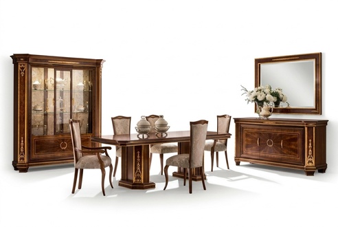 8 chair set chairs dining room set furniture Lehn Art Nouveau design seating furniture new