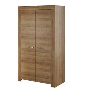 Modern style 110cm size designer wardrobe made of MDF/chipboard with 2-swing doors