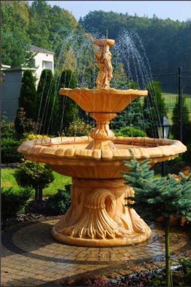 Ornamental Fountain Figure Fountain Decoration Garden Fontaine Pond SHELLA