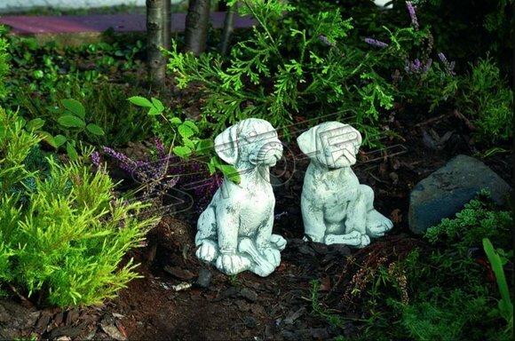 Garden decoration dog terrace stone figures figure decoration statue sculpture 484 new