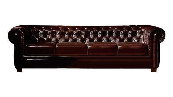 Elegant designer upholstered sofa couch 4-seater - Elegante On Stock