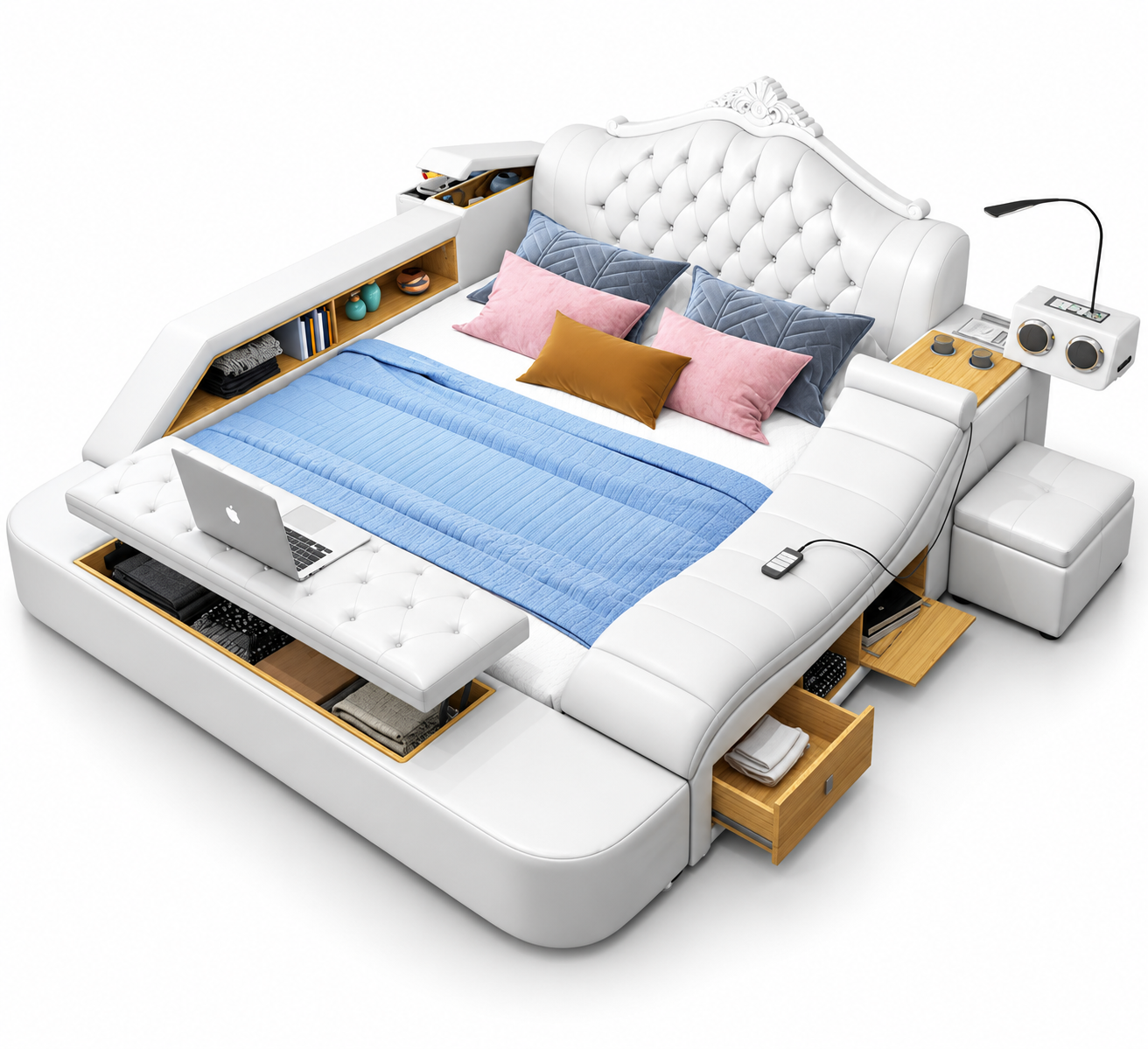Multifunction Bed Luxury Designer Bedroom Comfort Bed Ready SOFORT