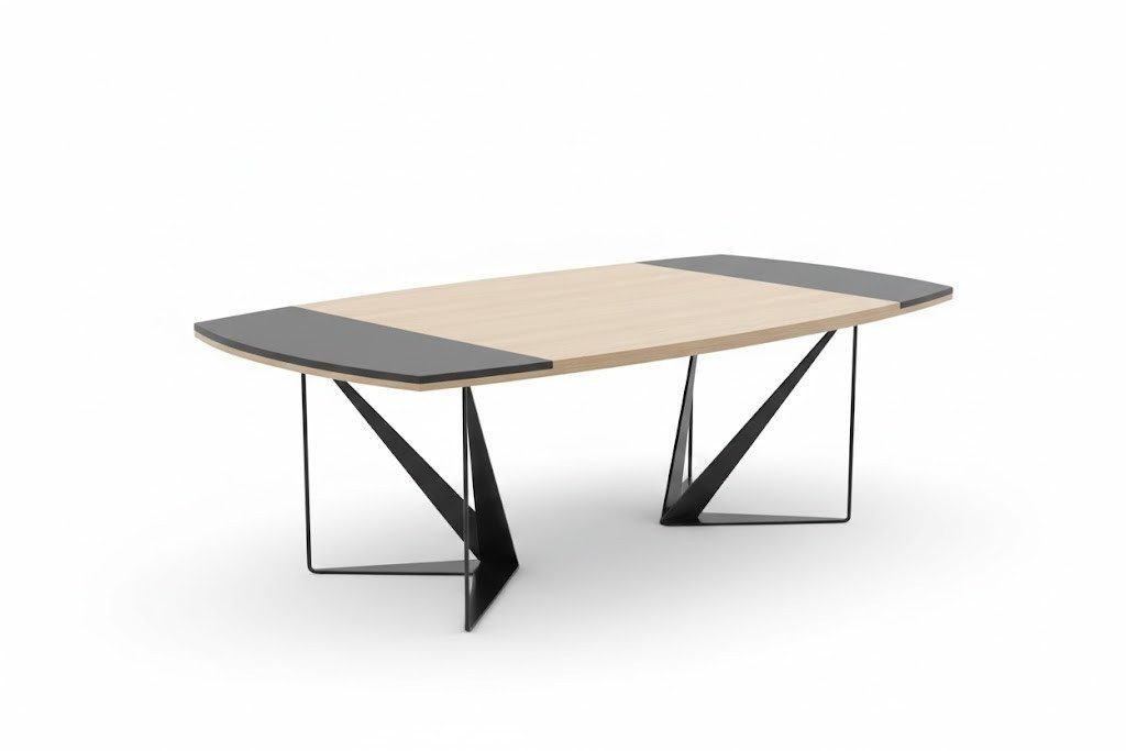 Wood Conference Table, Brown, Office Version Immediate SOFORT