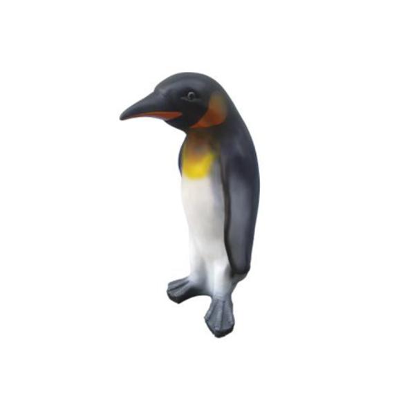 Decorative sculpture designed as a natural colored standing penguin 40cm