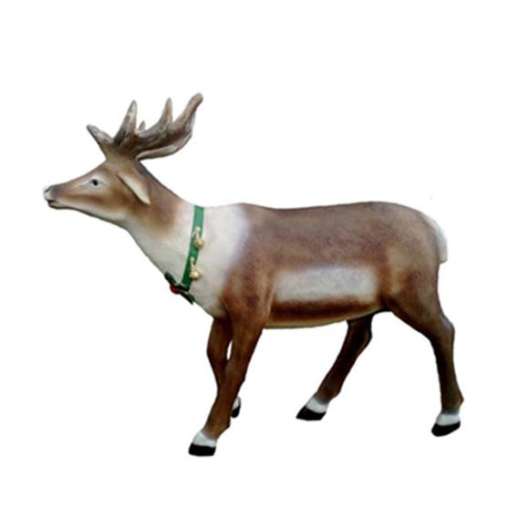 Decorative garden sculpture designed as christmas deer figurine 120x150cm sizes