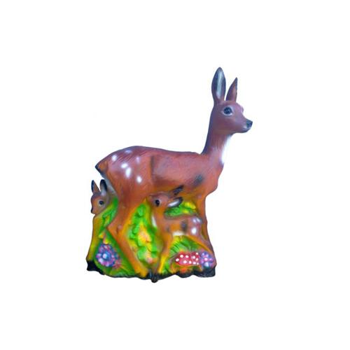Decorative sculpture of deer with two fawns in the forest 80cm