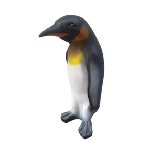 Garden decorative matte sculpture designed as an original colored standing penguin 90cm