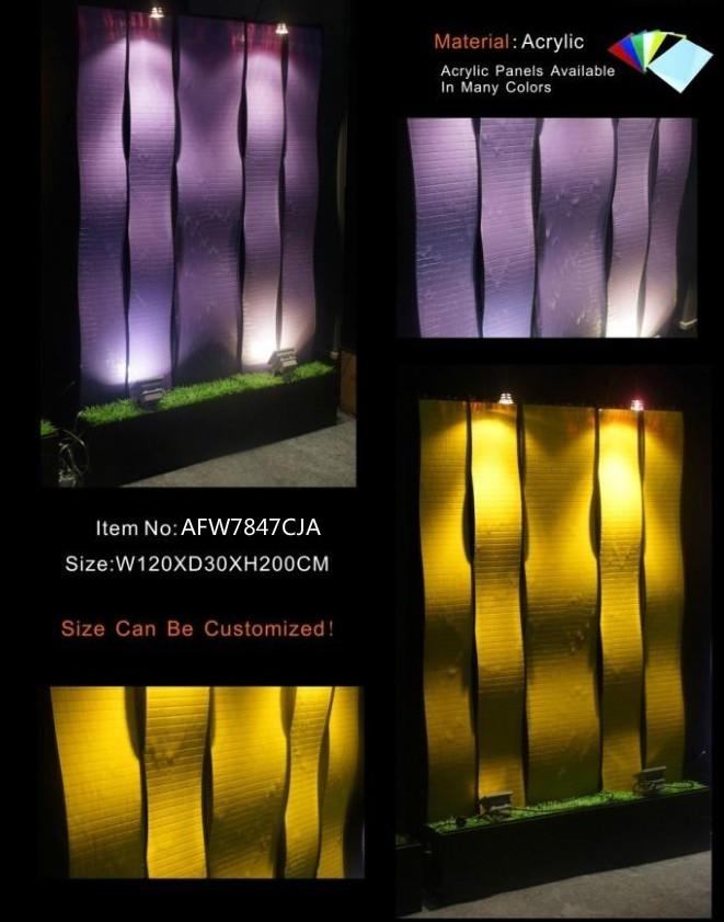 Wall panel led water wall water walls wall water wall 120x200cm partition New