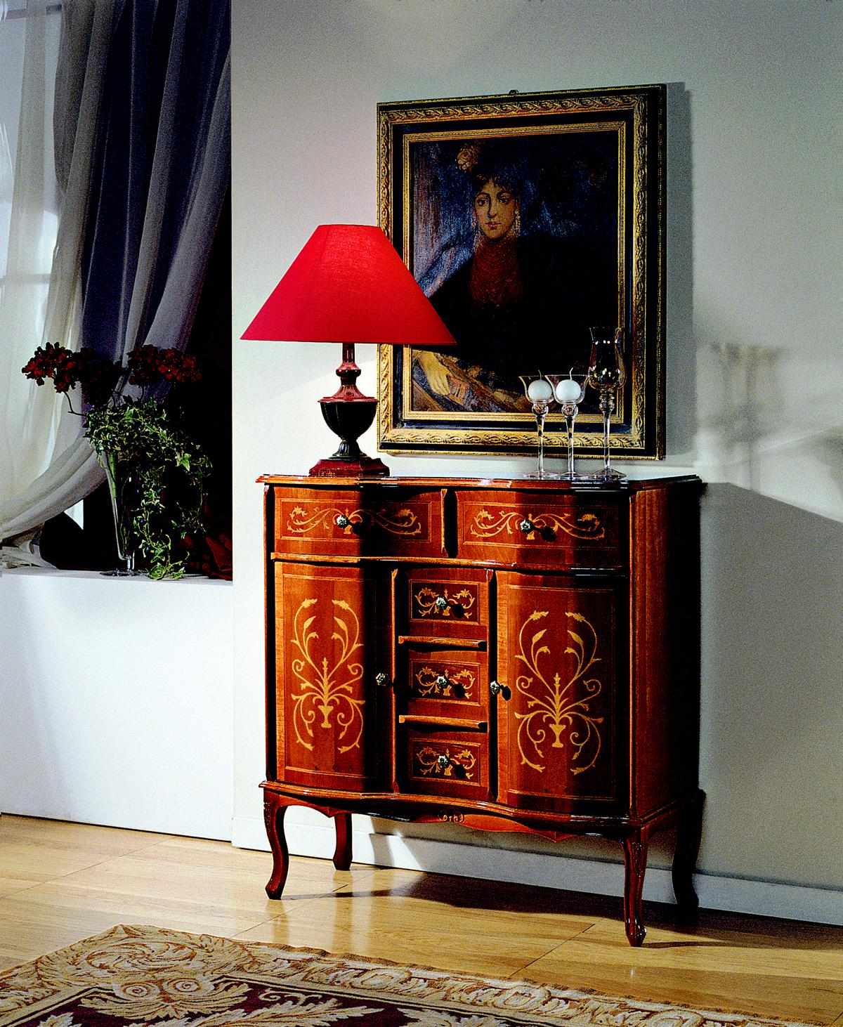 Luxury dresser Baroque chests of drawers design cabinets wood Italian furniture sideboard new