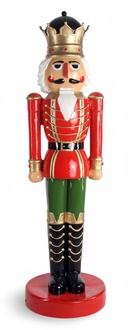 Decorative massive figure of gloss Nutcracker sculpture 200cm height