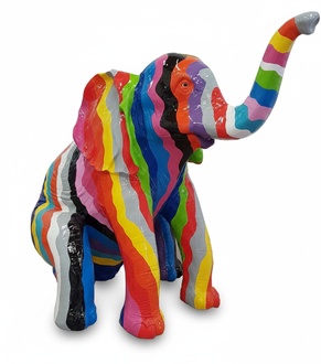 Abstract Elephant Deco Figure Statue Sculpture 140cm Figures Statues Sculptures