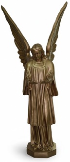 Bronze decorative praying angel figurine sculpture 180cm height N84