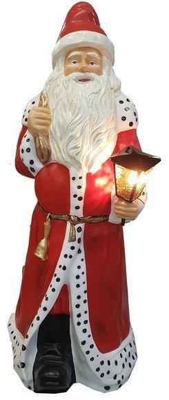 Decorative sculpture of santa-claus with a lamp figure 190cm height