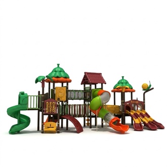 Animals tower Outdoor play tower with slide Playground for children Playgrounds