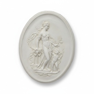 Antique rome decorative wall relief picture of a woman with a child 80x65cm O2
