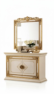 Antique baroque style chest of drawers dresser living room bedroom shelf sideboard