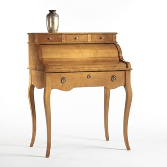 Antique writing desk English tables solid wood table Secretary Italian