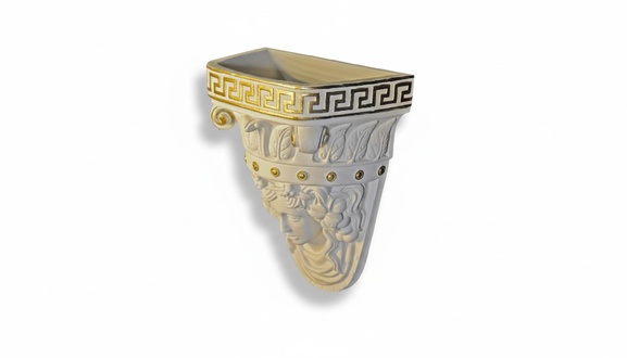 Antique Style Wall Decoration Wall Vase Pot Figure Roman Design Sculpture 6316