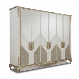 Antique style wardrobe classic wardrobe bedroom cabinets 276cm