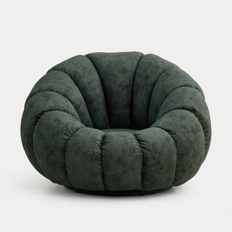 Armchair 1 Seat Textile Living Room Luxury Armchair Design Grey Modern New