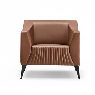 Armchair 1-seater Living Room Modern Design Elegant Furniture Brown